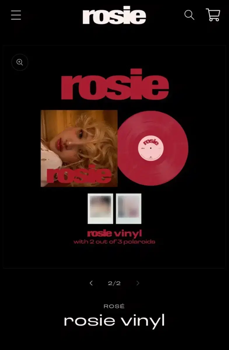 구매글) rosie 일반판 레드 / 밴드ver 핑크 LP 구합니다